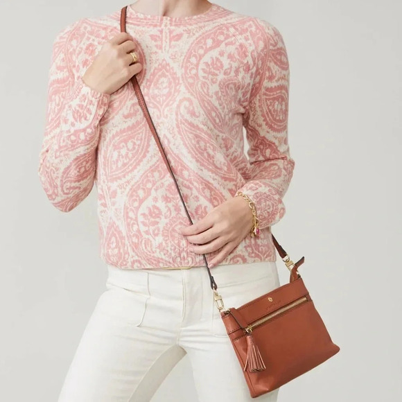 Spartina 449 Leather Convertible Crossbody Wristlet NWT perfect for Spring - Picture 1 of 15